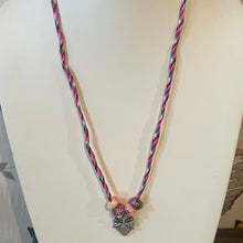 Load image into Gallery viewer, Long Para Cord Silver Locket Necklace
