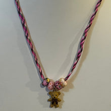 Load image into Gallery viewer, Long Para Cord Teddy Bear Necklace
