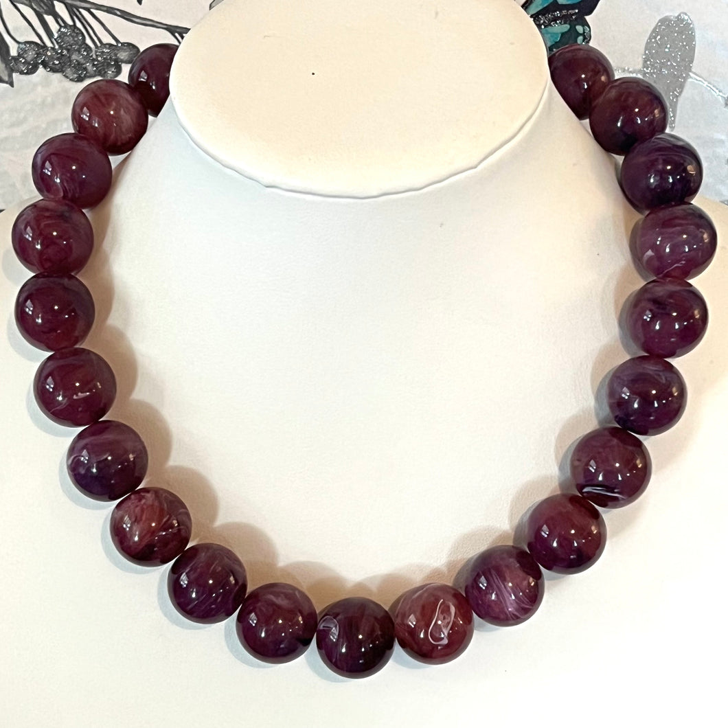 Dark Purple Swirl Gumball
