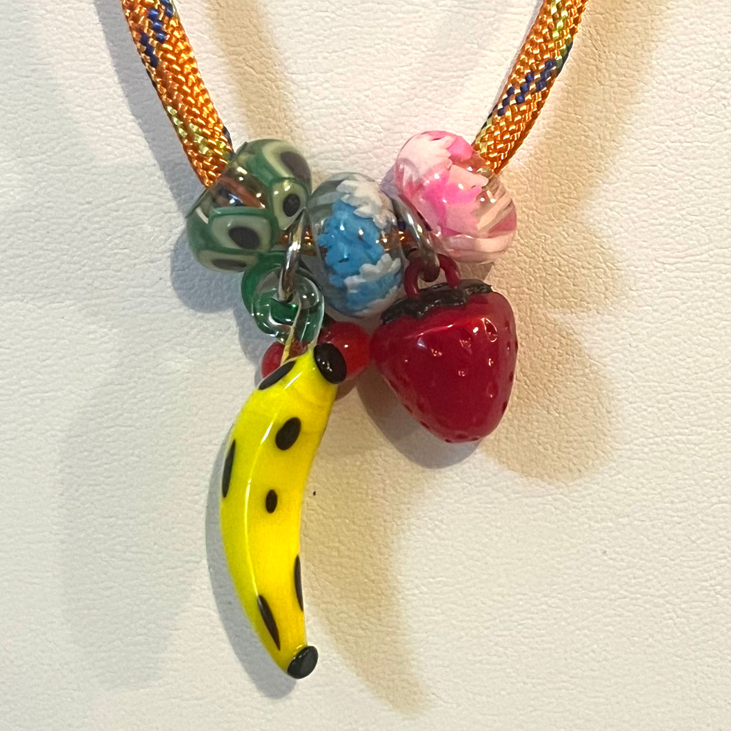 Long Para Cord Fruit Necklace