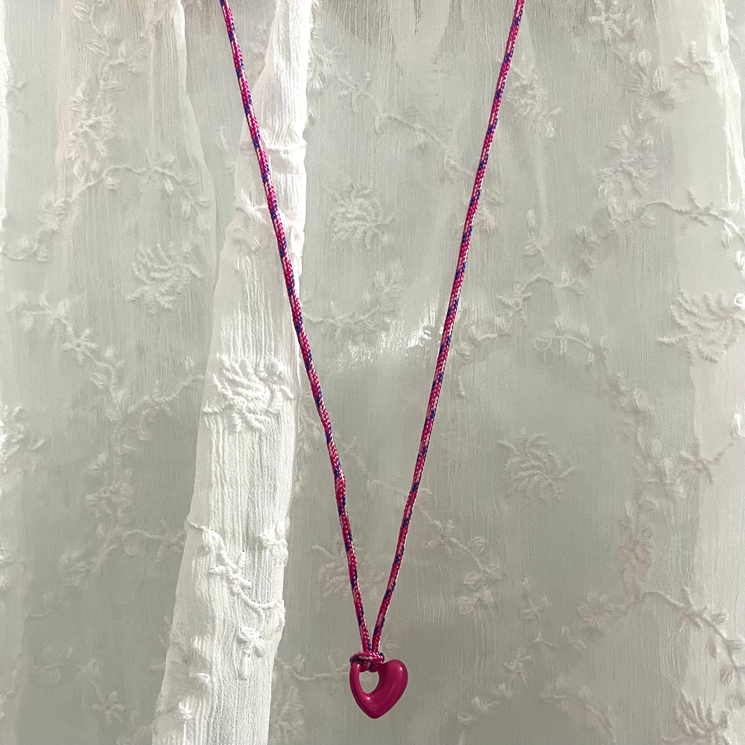 Open Heart Para Cord Necklace