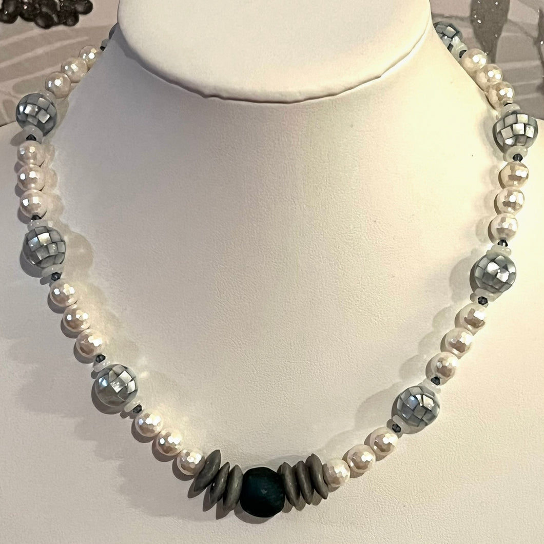 Blue and White Shell