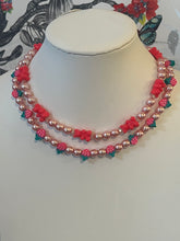 Load image into Gallery viewer, Hot Pink Gummy Bears with Pink Shell Pearls and Crystals
