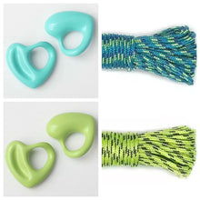 Load image into Gallery viewer, Open Heart Para Cord Necklace
