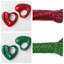 Load image into Gallery viewer, Open Heart Para Cord Necklace
