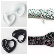 Load image into Gallery viewer, Open Heart Para Cord Necklace

